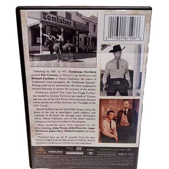 Tombstone Territory: The Complete First Season- 39 Episode's (DVD, 1957) 2013 - Picture 2 of 3